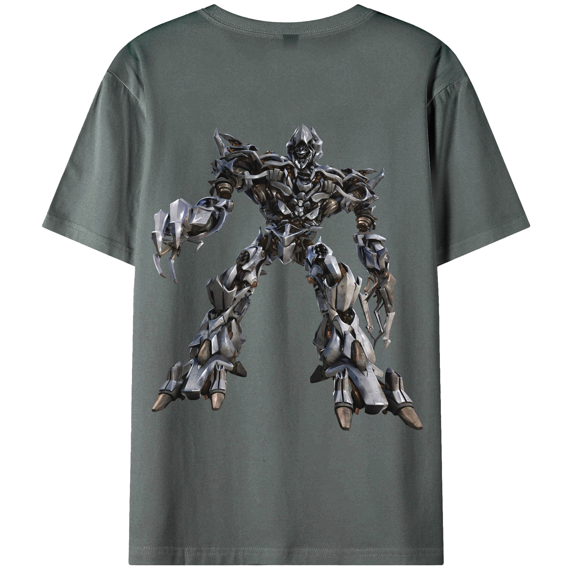 （画像用） Transformers トランスフォーマー 綿100％ メンズ半袖Tシャツ（バックプリント） 通気性